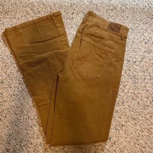 Tan corduroy trouser jeans.